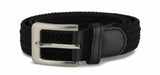 32mm Stretch Belt with Rectangular Silver Coloured Buckle