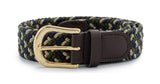 30mm Multicoloured Stretch Belt with Gold Coloured Buckle