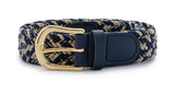 30mm Multicoloured Stretch Belt with Gold Coloured Buckle