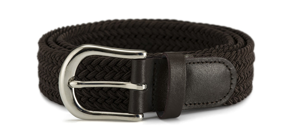 30mm stretch belt with silver buckle
